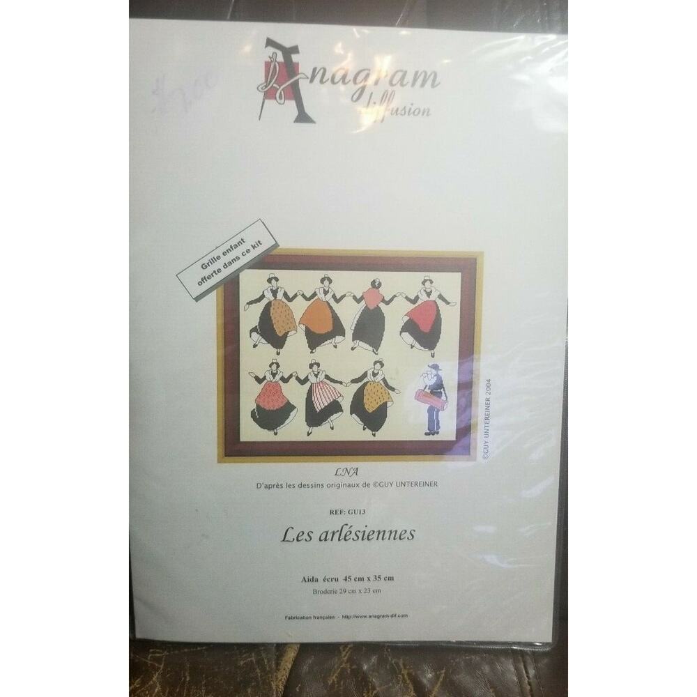 Les Arlesiennes Anagram Diffusion Cross Stitch Kit 29cm x 23cm GU13 B19